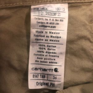 Carhart Canvas Work Shorts
